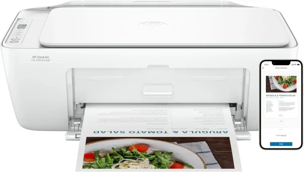 HP DeskJet Ink Advantage 2875 Wireless Print, Copy, Scan, All-in-One Printer - White